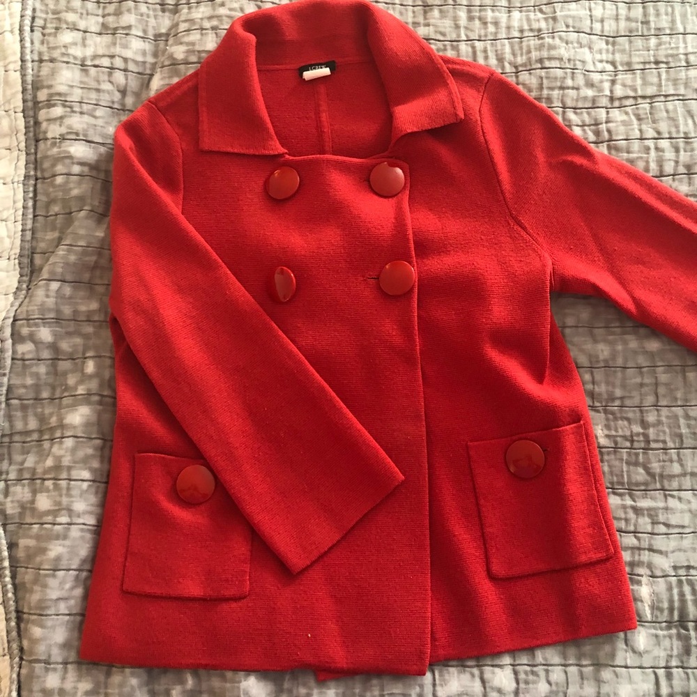 JCrew burnt orange wool waist coat